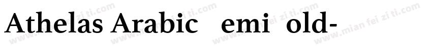 Athelas Arabic SemiBold字体转换
